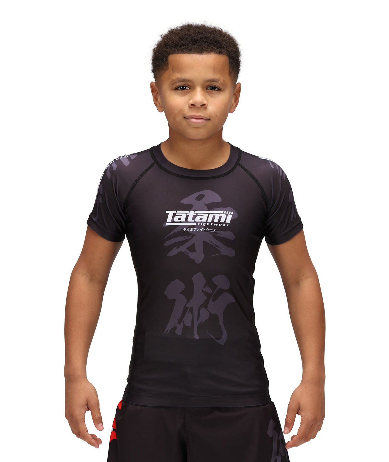 Tatami Kids Essential Camo LS Rashguard Preto-Verde