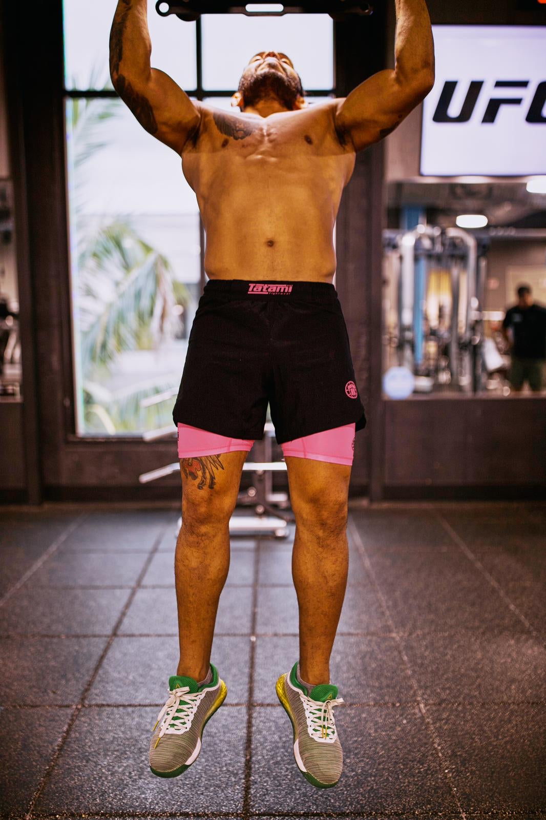 Dual Layer Grappling Shorts - Pink