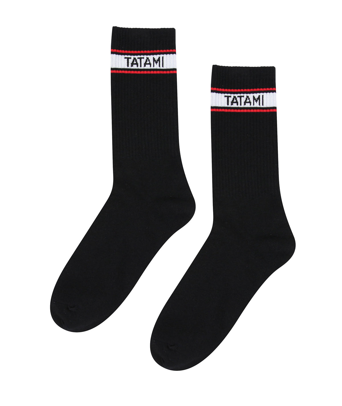Tatami Crew Socks (2 Pack) - Black