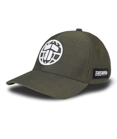 T Logo Baseball Cap - Khaki/White
