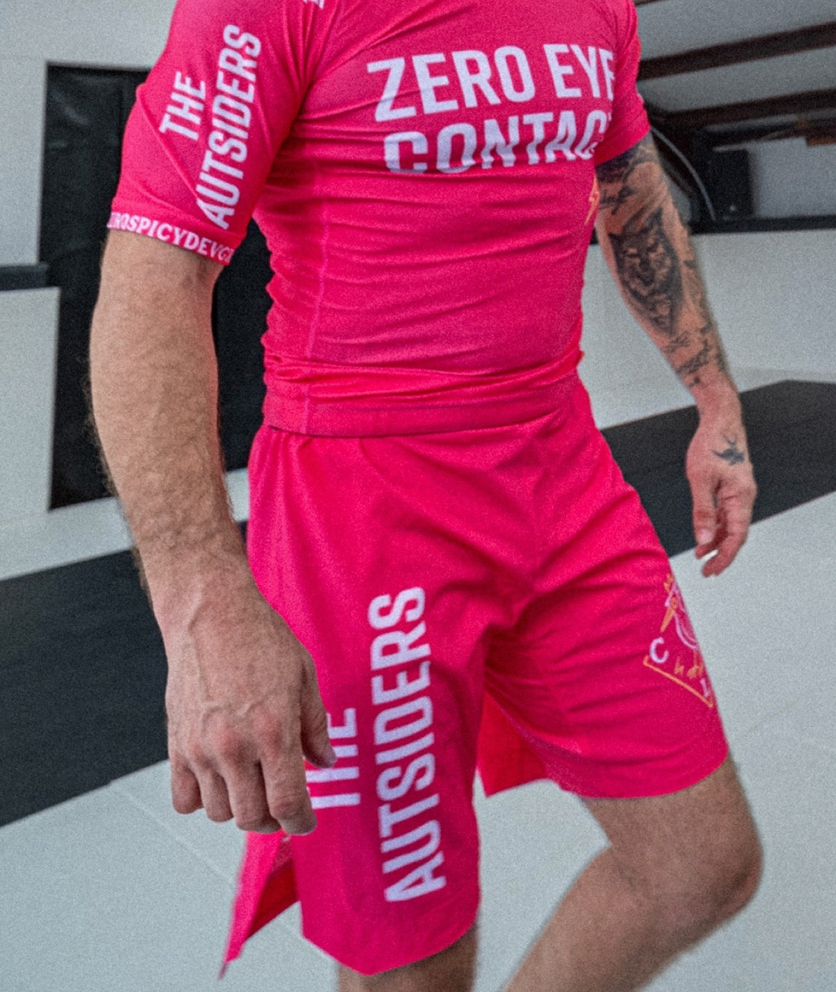 Autsiders Zero Contact Grappling Shorts - Pink