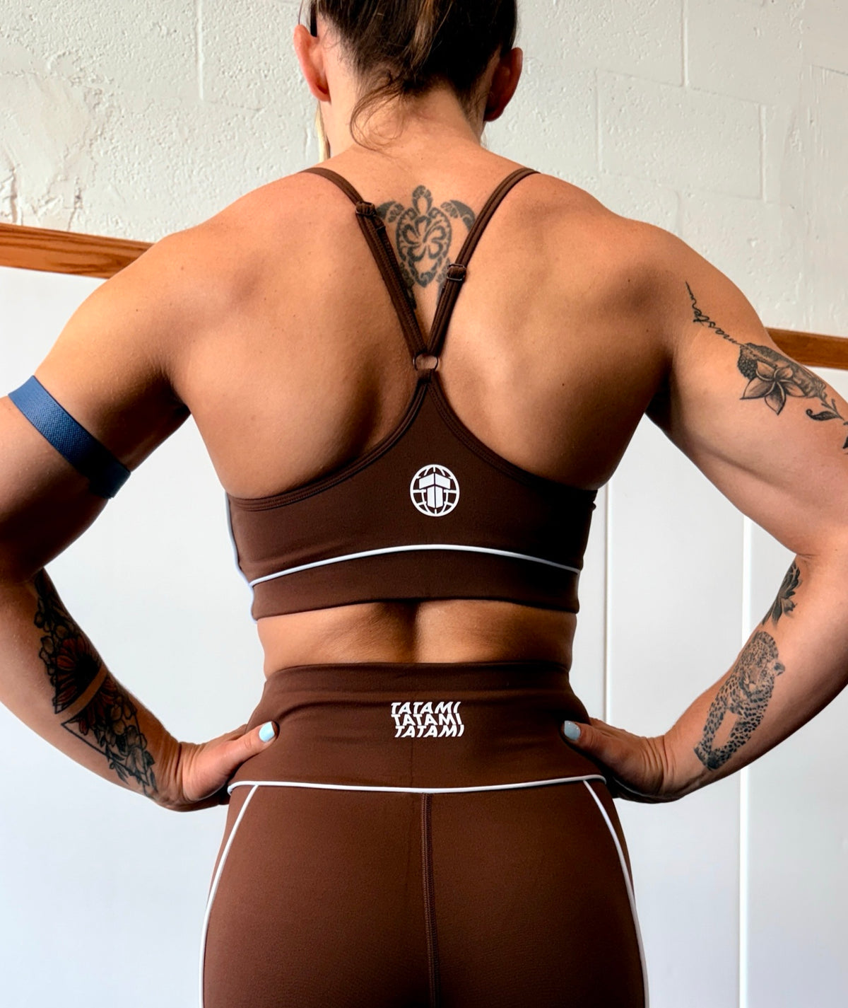 Ladies Contour Sports Bra - Brown