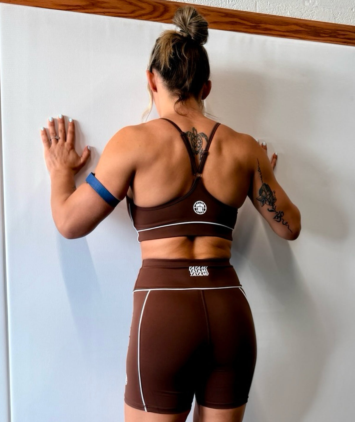 Ladies Contour Sports Bra - Brown