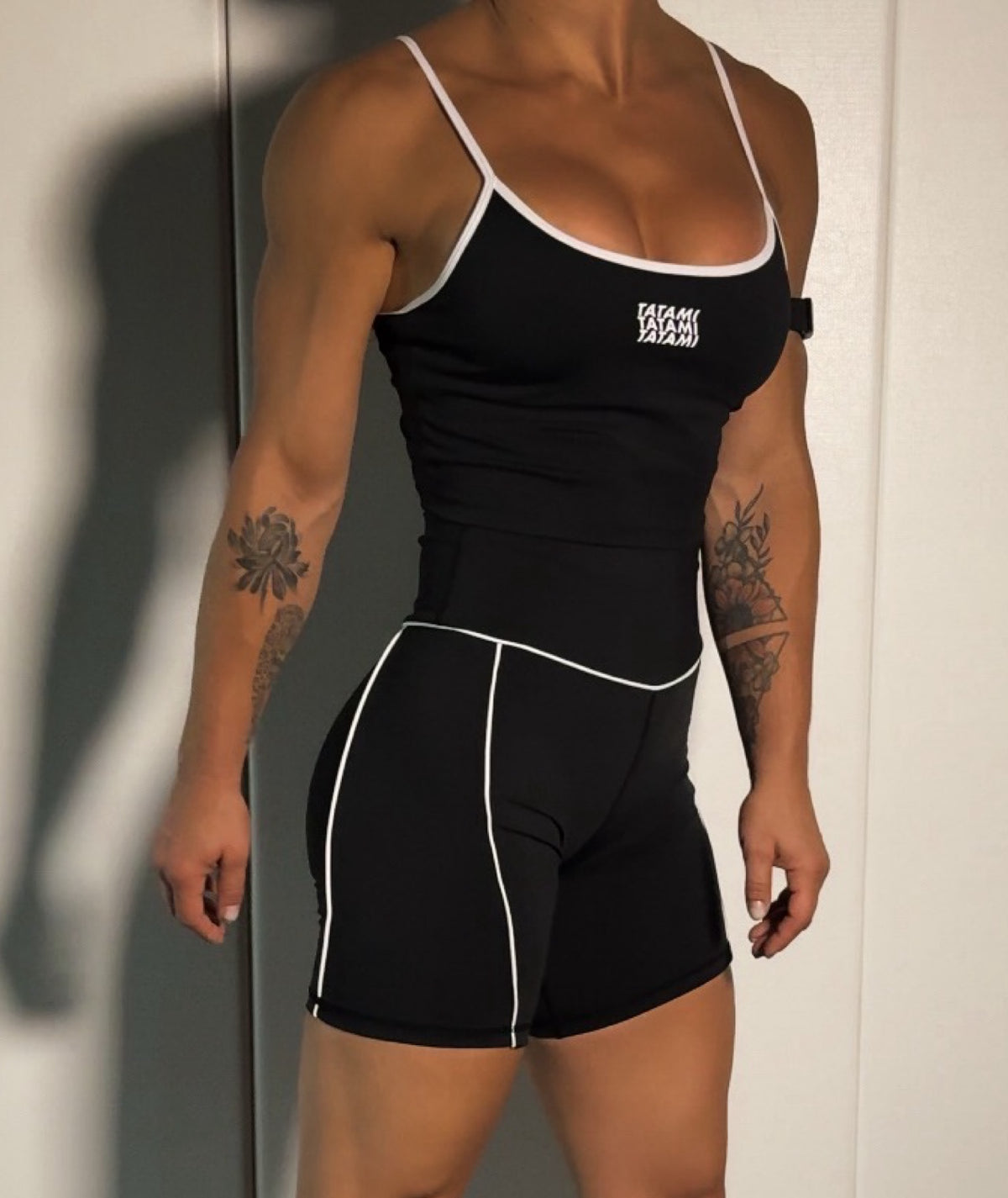 Ladies Contour Longline Shorts - Black