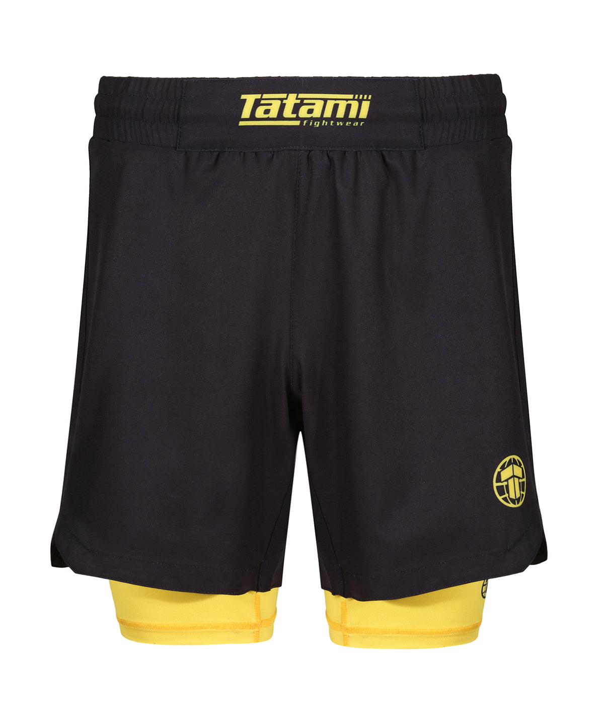 Dual Layer Grappling Shorts - Yellow