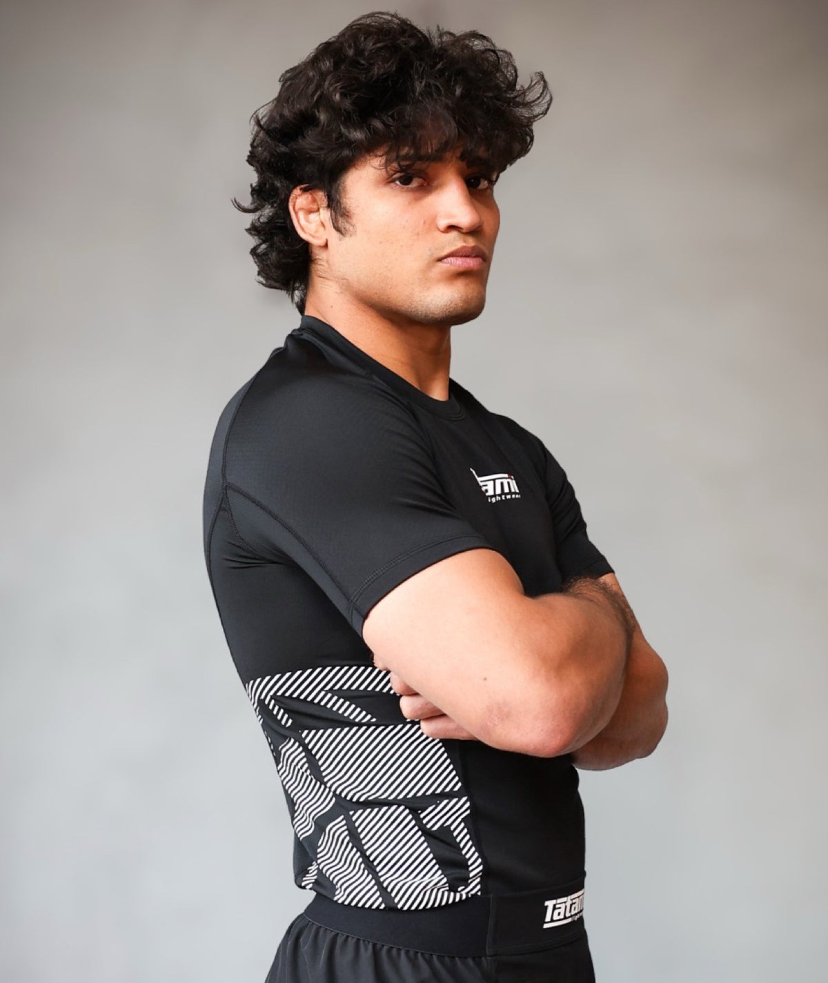 Eclipse Short Sleeve Rash Guard - Black