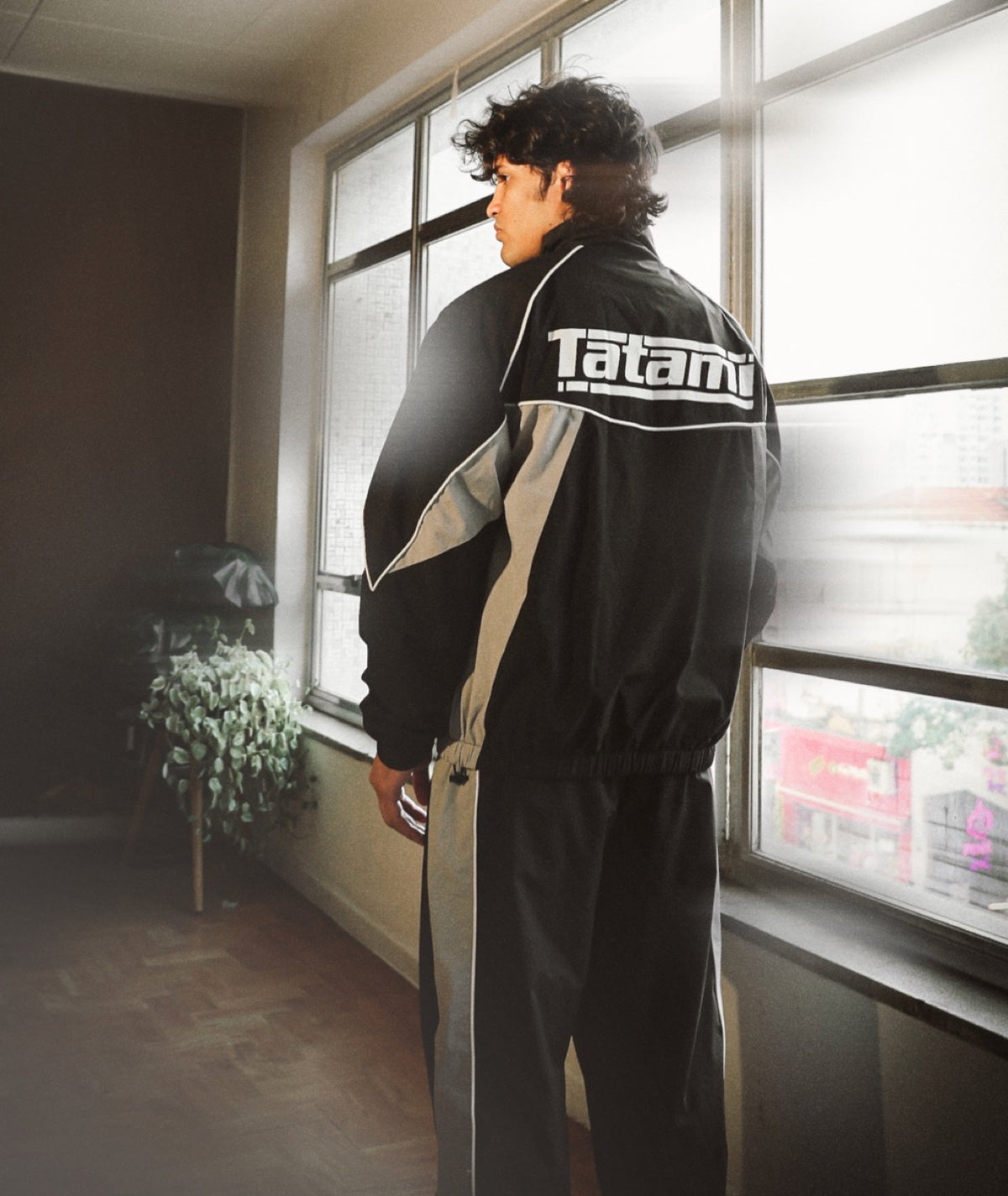 Tatami Tactic Tracksuit Bottoms - Black & Grey