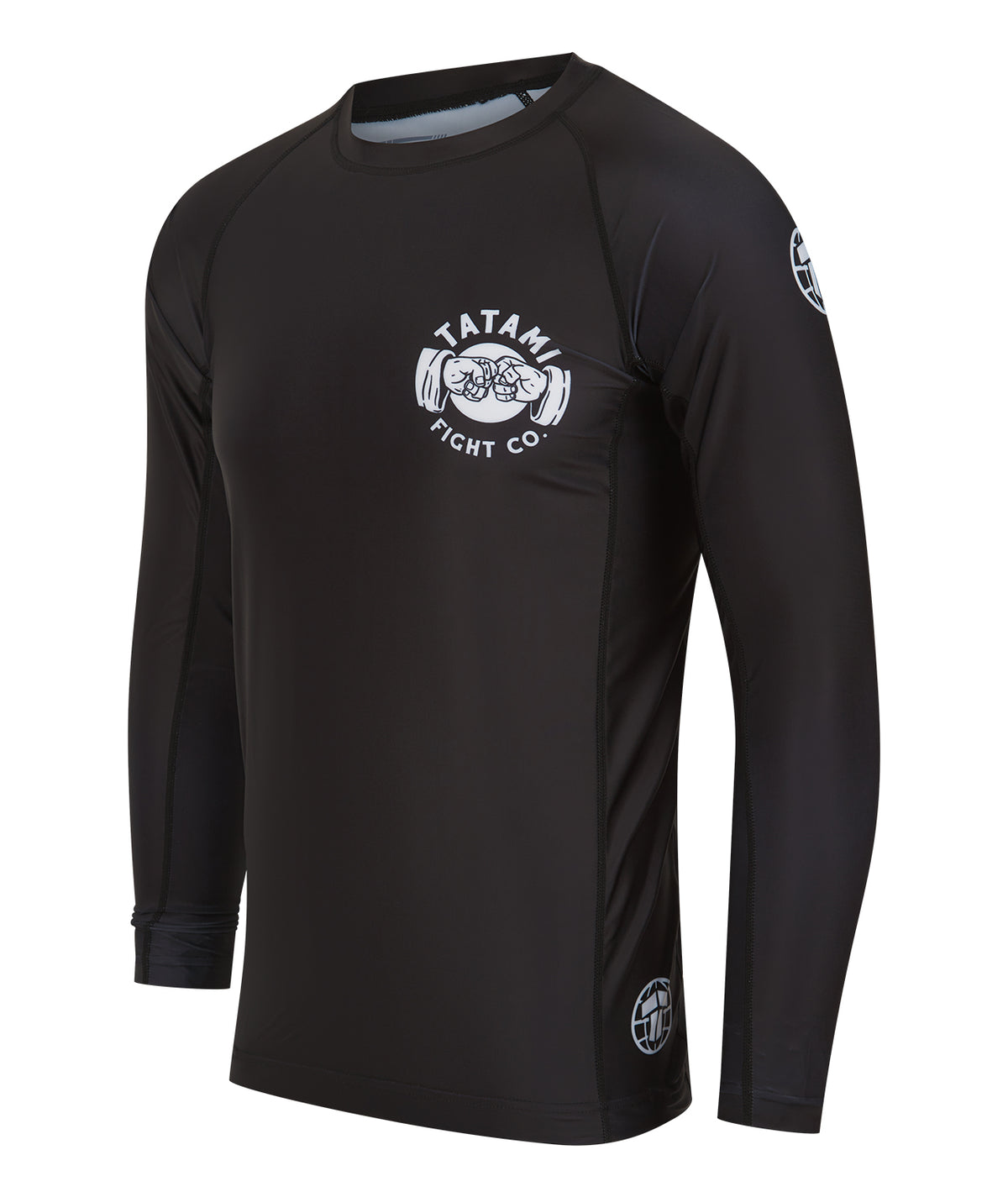 Fist Bump Long Sleeve Rash Guard - Black