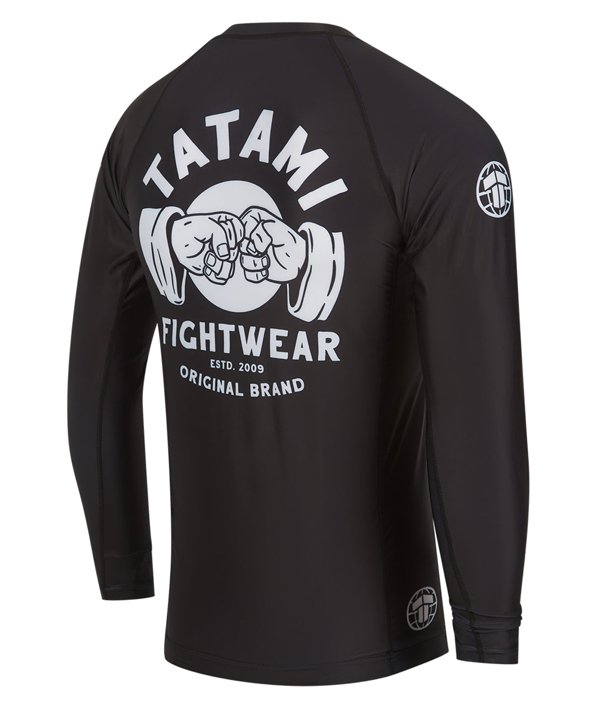Fist Bump Long Sleeve Rash Guard - Black