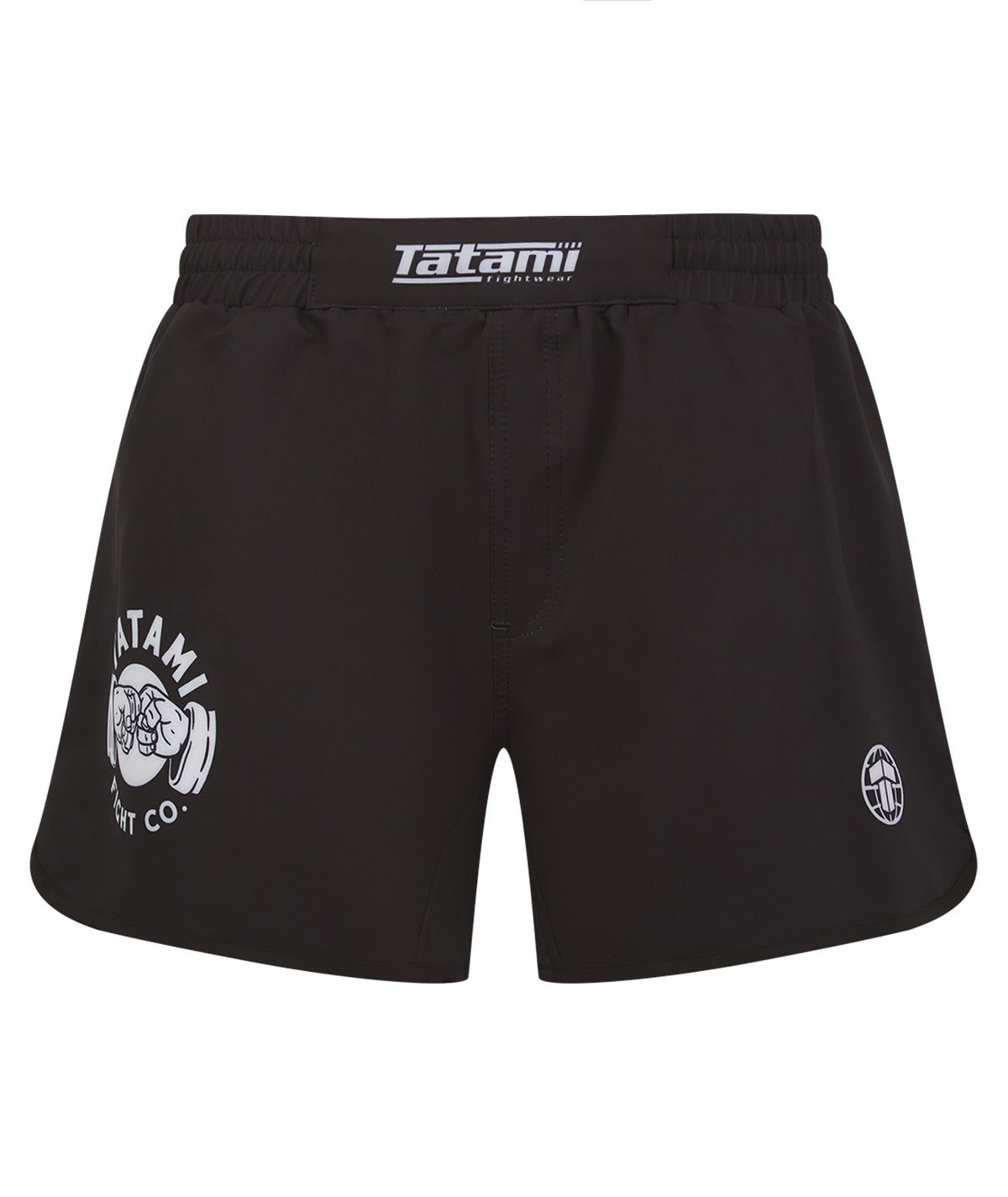 Fist Bump High Cut Shorts - Black