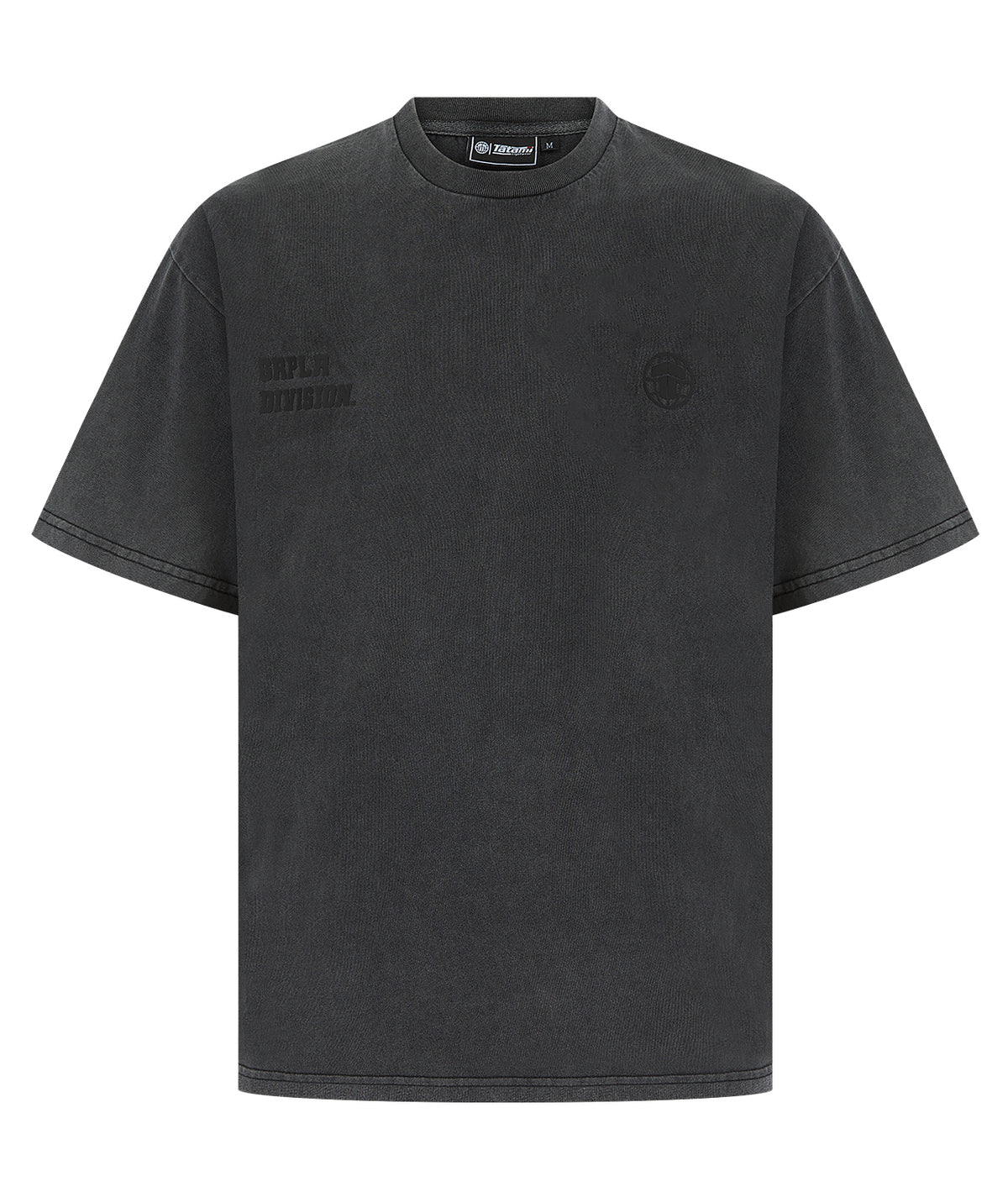GRPLR Division Oversized Stone Washed T-Shirt - Grey