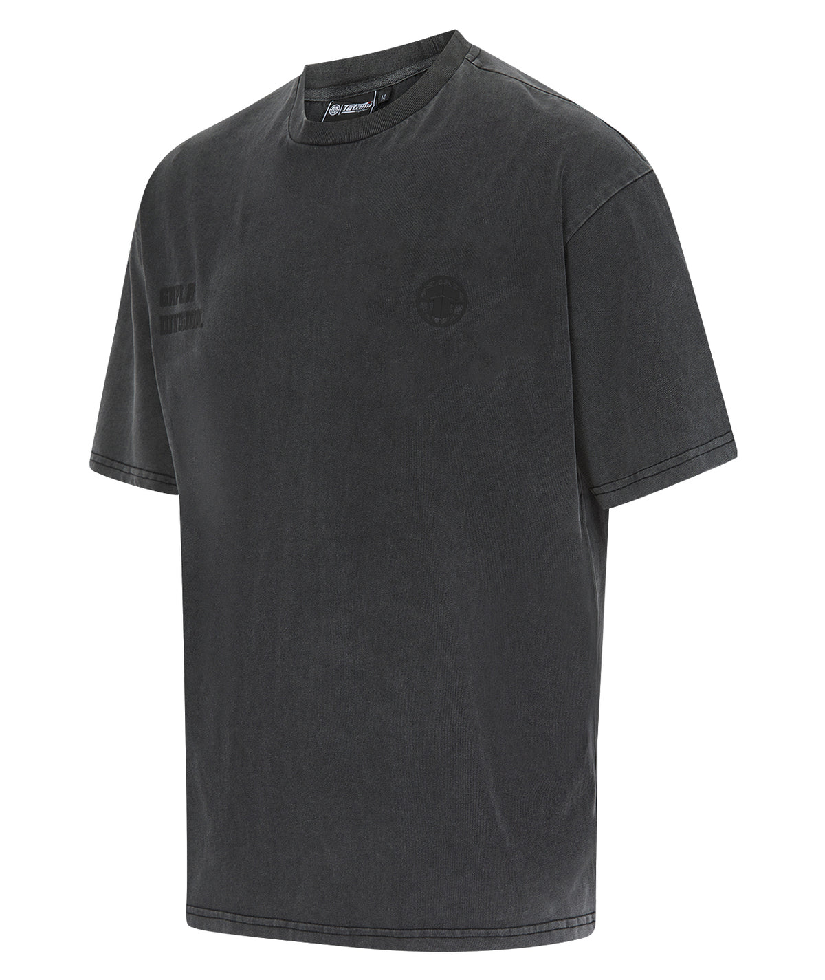 GRPLR Division Oversized Stone Washed T-Shirt - Grey