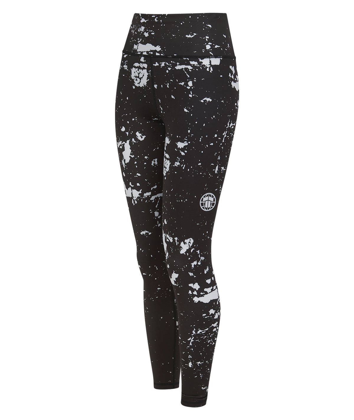 Ladies Helena Punk Leggings - Black & White