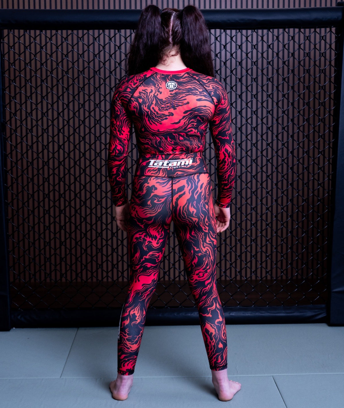 Ladies Helena Leggings - Lava Red
