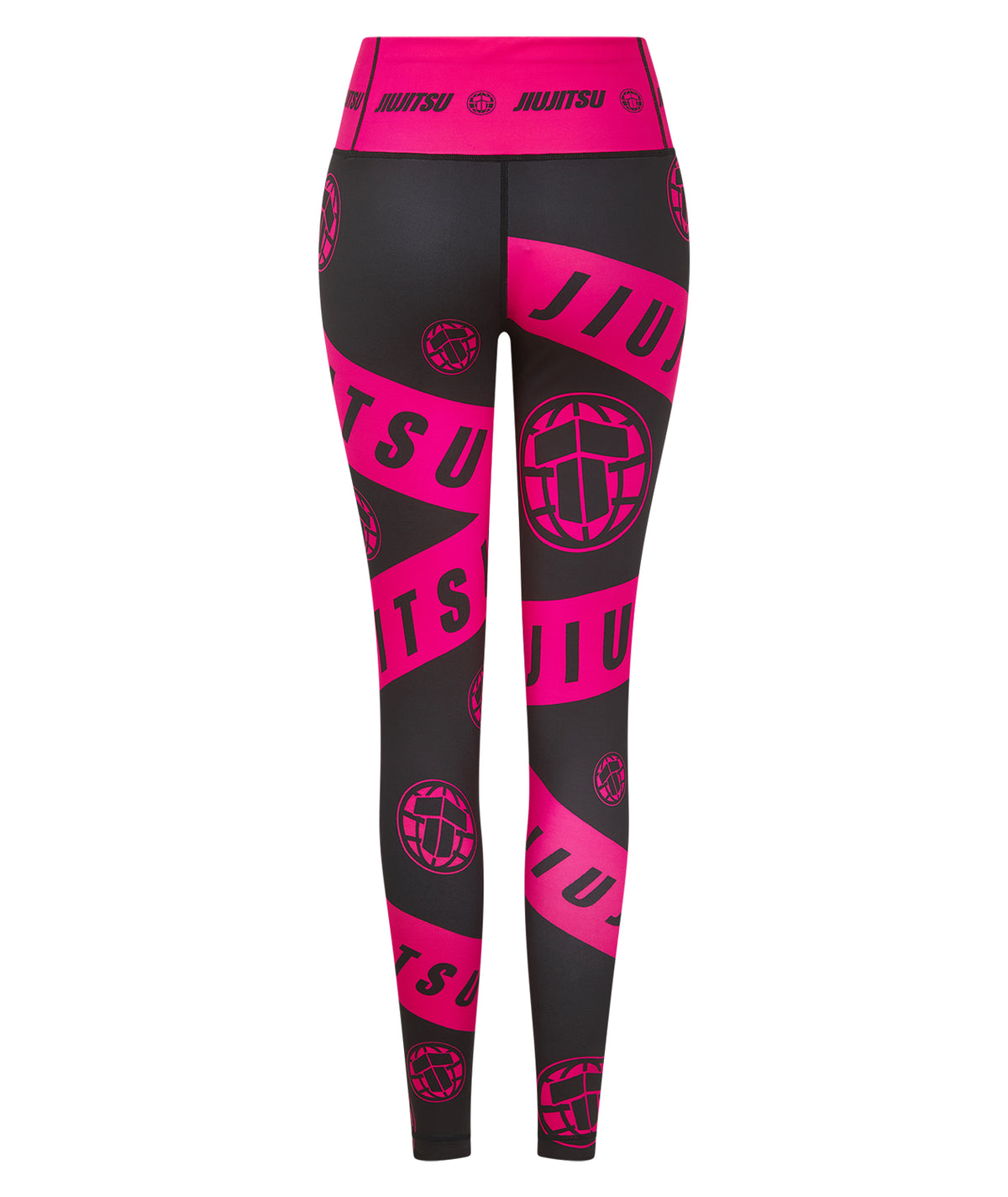 Ladies Helena Taped Leggings - Black & Pink