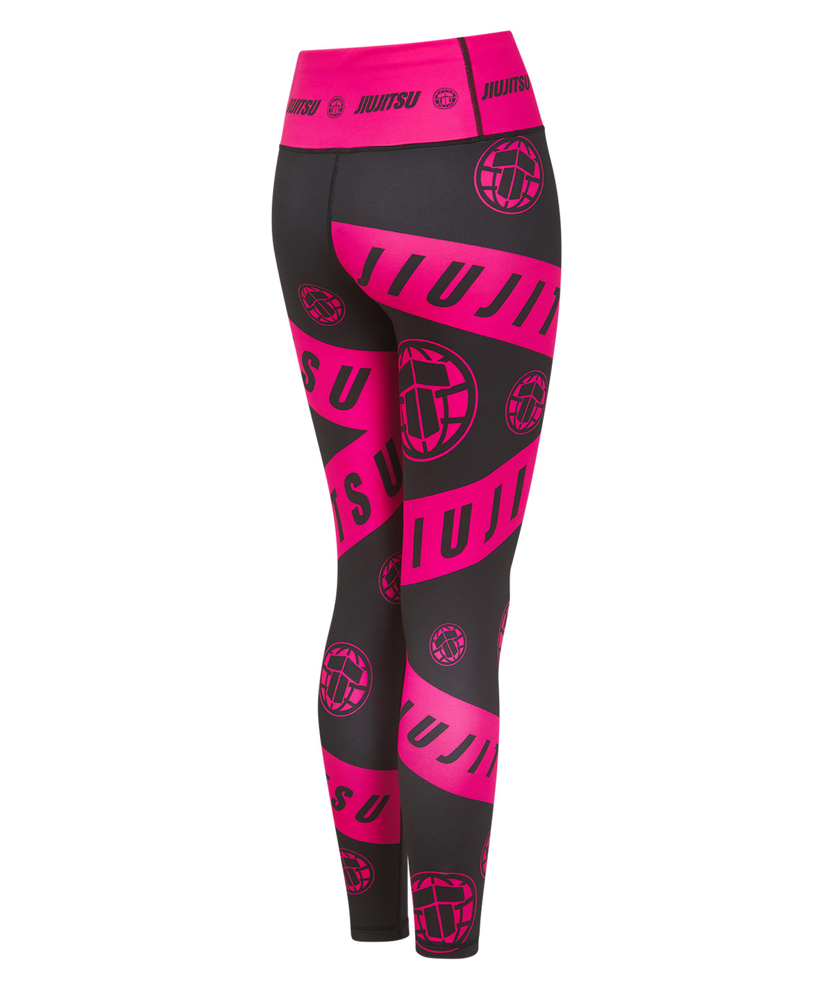 Ladies Helena Taped Leggings - Black & Pink