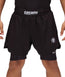 Kids Dual Layer Grappling Shorts - Black