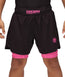 Kids Dual Layer Grappling Shorts - Pink