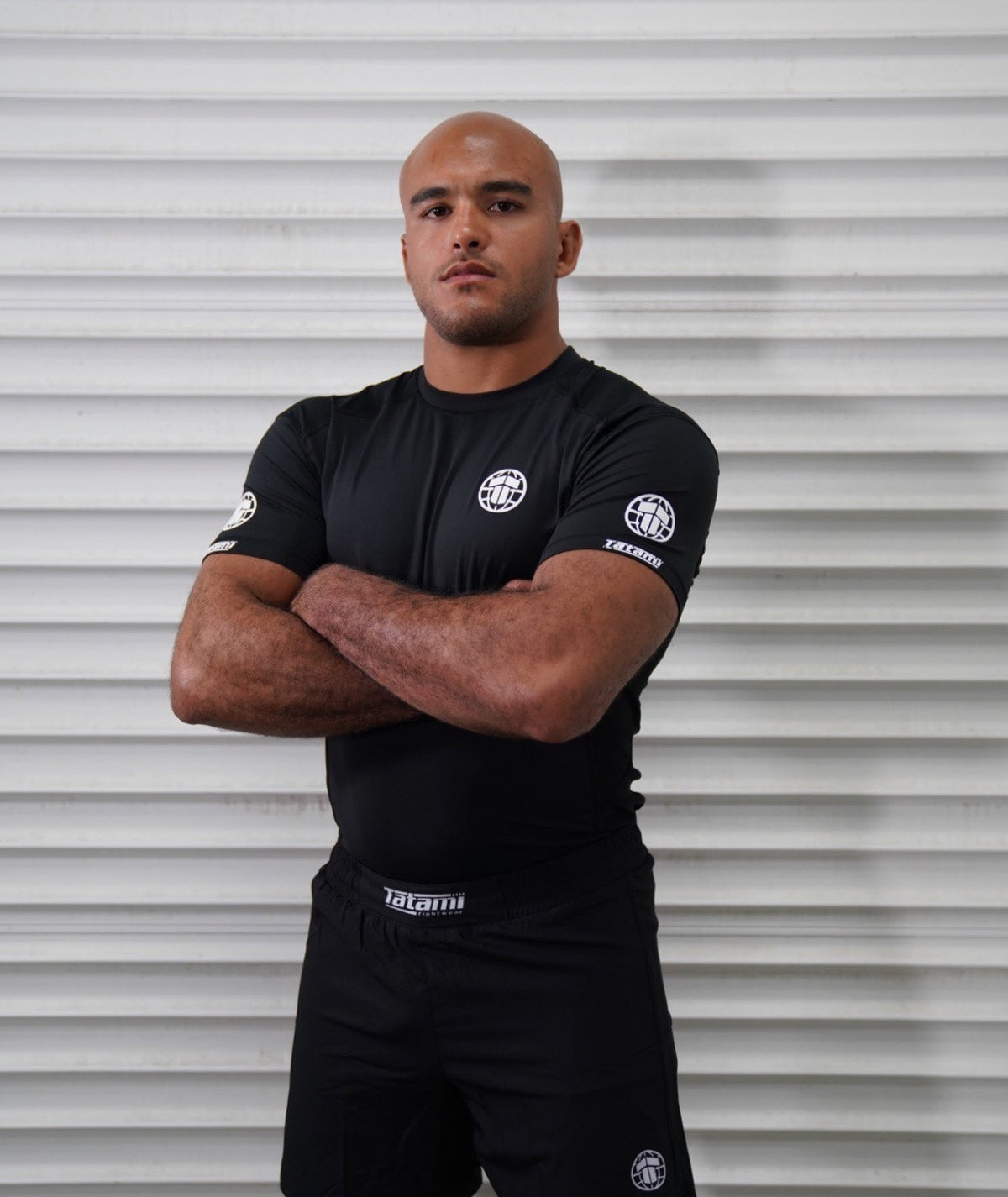 Tatami Pro Rash Guard - White on Black