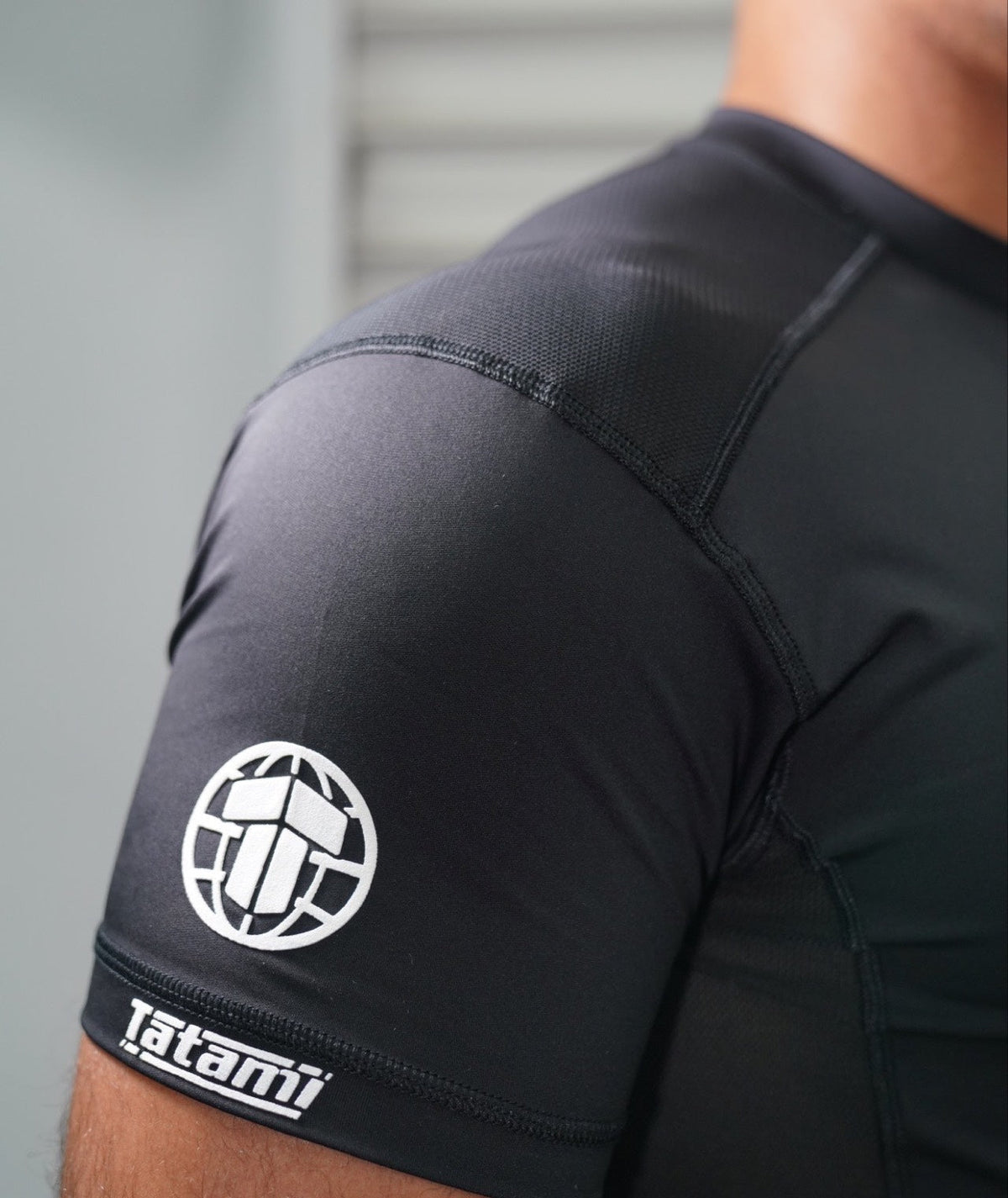 Tatami Pro Rash Guard - White on Black