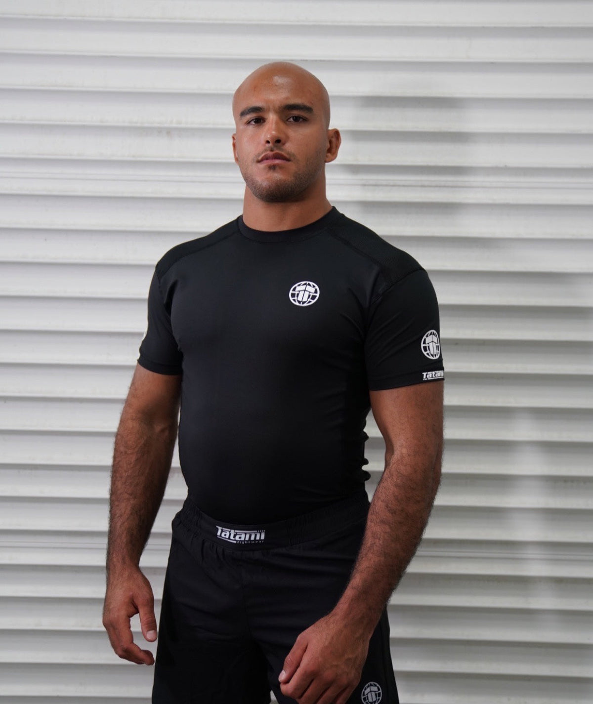 Tatami Pro Rash Guard - White on Black