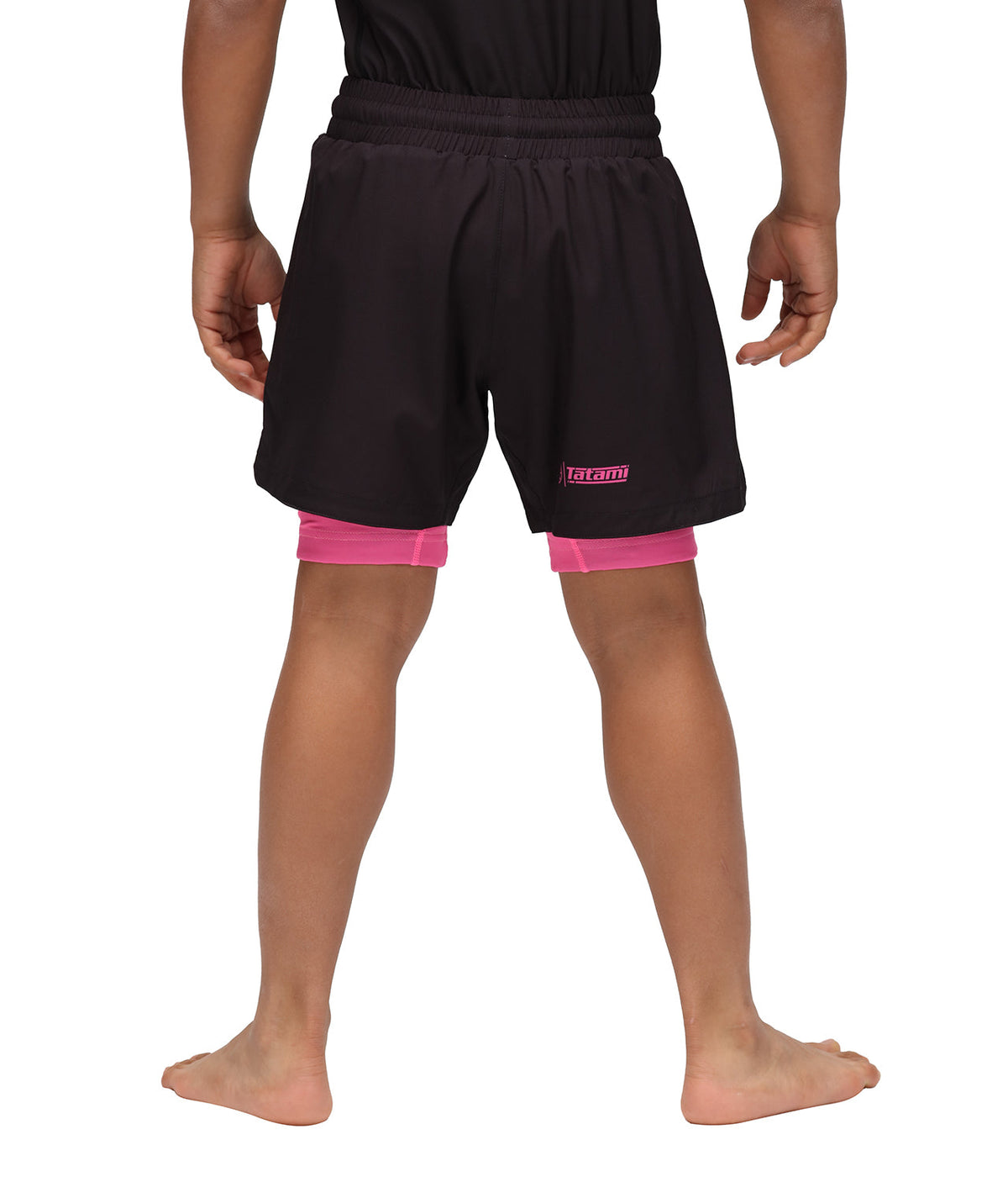 Kids Dual Layer Grappling Shorts - Pink