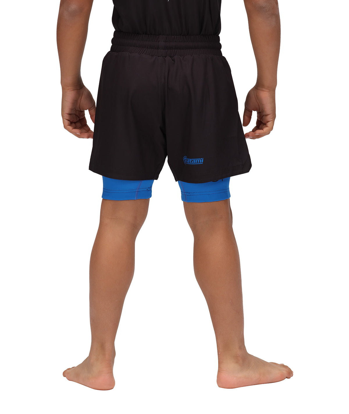 Kids Dual Layer Grappling Shorts - Blue