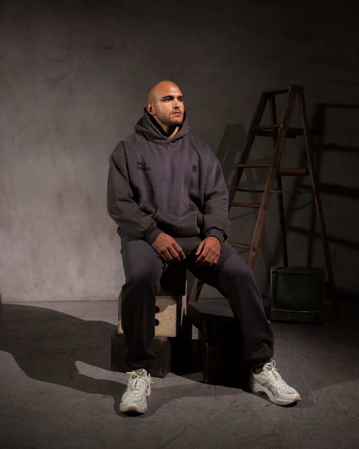 GRPLR Division Oversized Hoodie - Grey