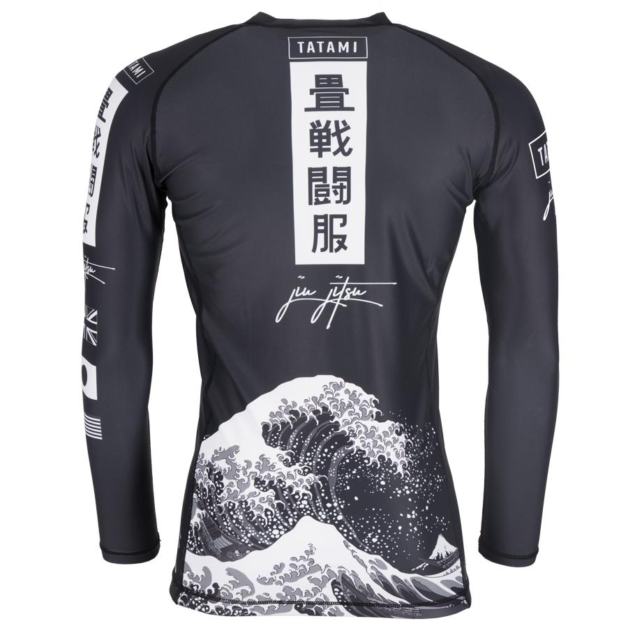 Kanagawa Long Sleeve Rash Guard - Black