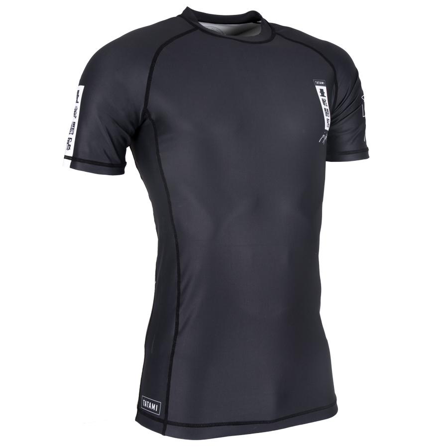 Kanagawa Short Sleeve Rash Guard - Black