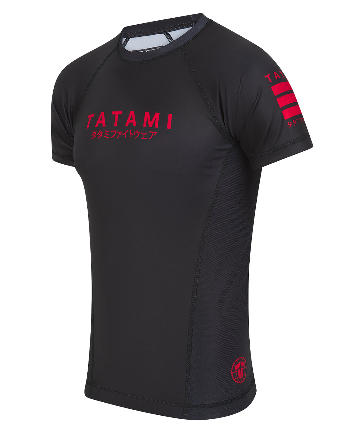Katakana V2 Short Sleeve Rash Guard - Black