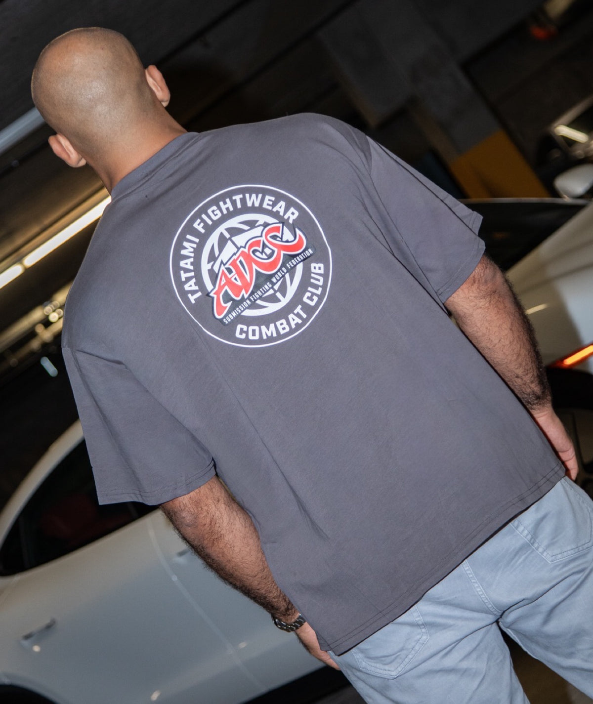 Tatami X ADCC Combat Club Oversized T-Shirt - Grey