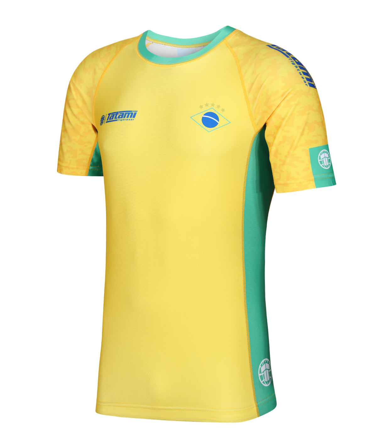 Kids Abstract Rash Guard - Brazil