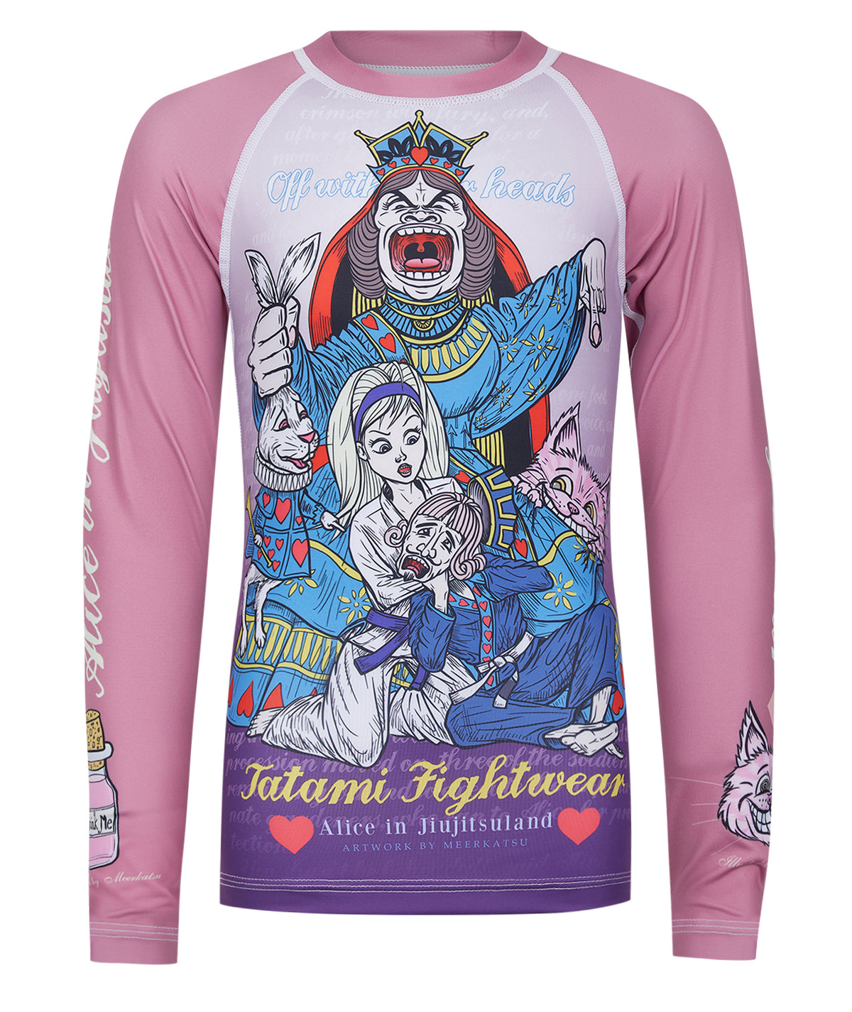 Kids Meerkatsu Alice in Jiu-Jitsu Land Rash Guard