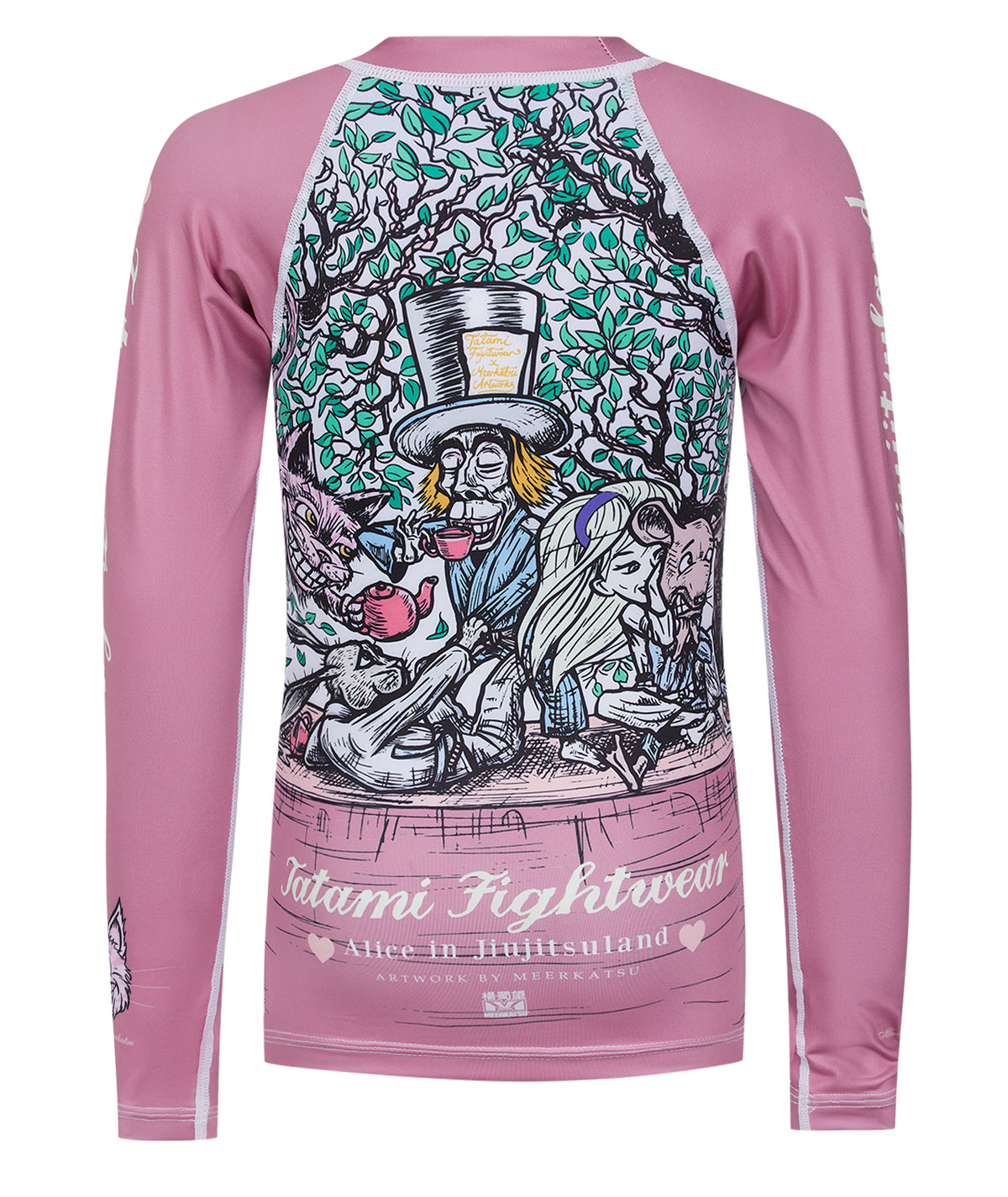 Kids Meerkatsu Alice in Jiu-Jitsu Land Rash Guard