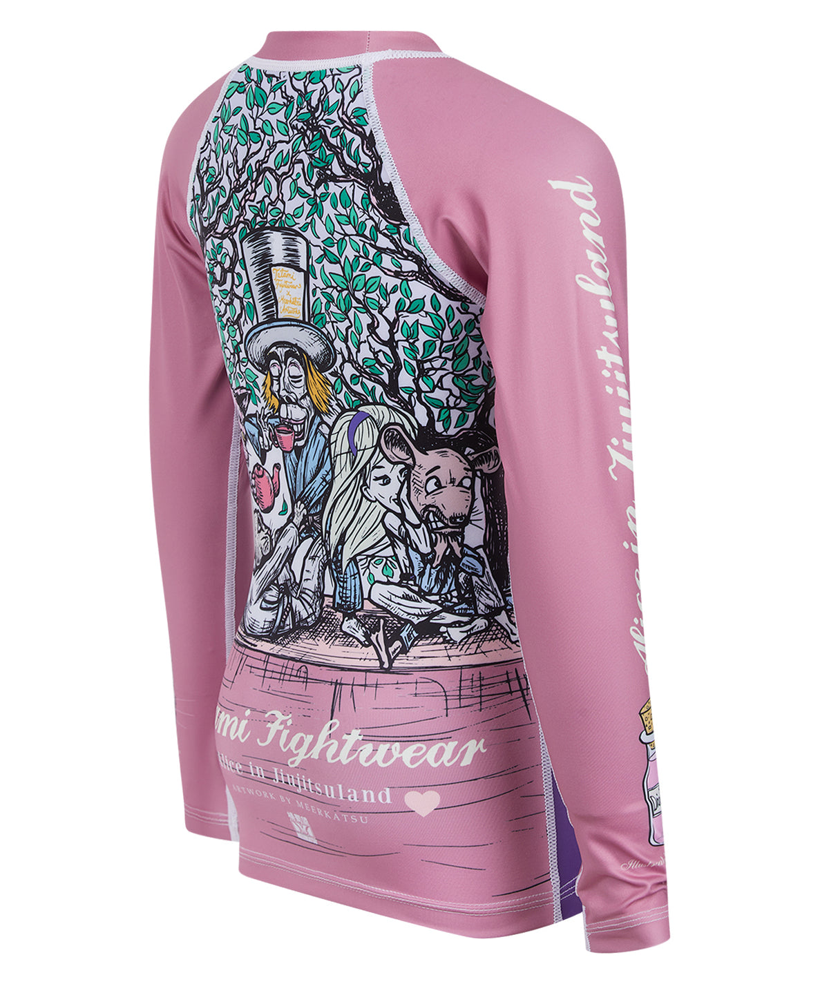 Kids Meerkatsu Alice in Jiu-Jitsu Land Rash Guard