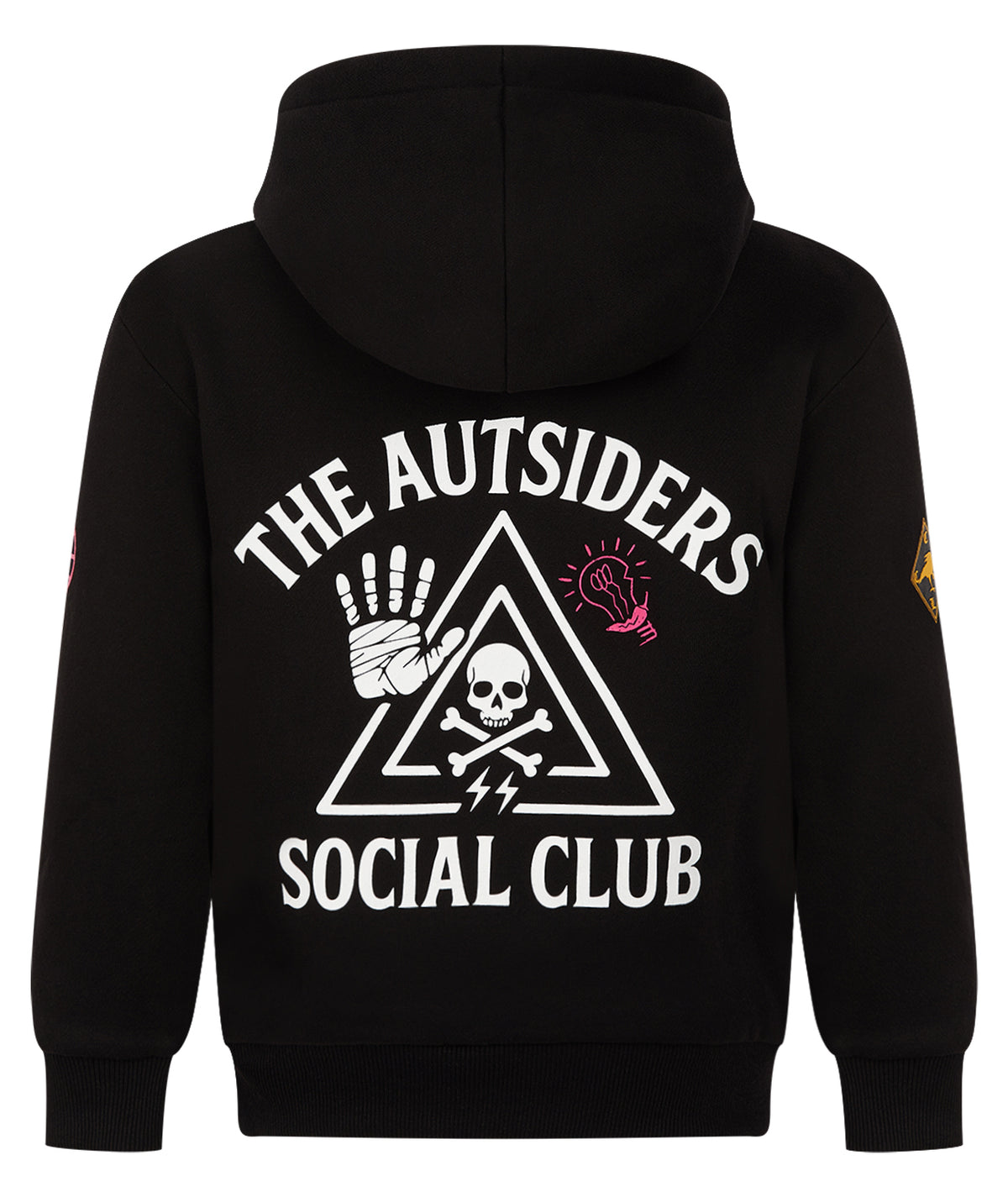 Kids Autsiders Social Club Oversized Hoodie - Black