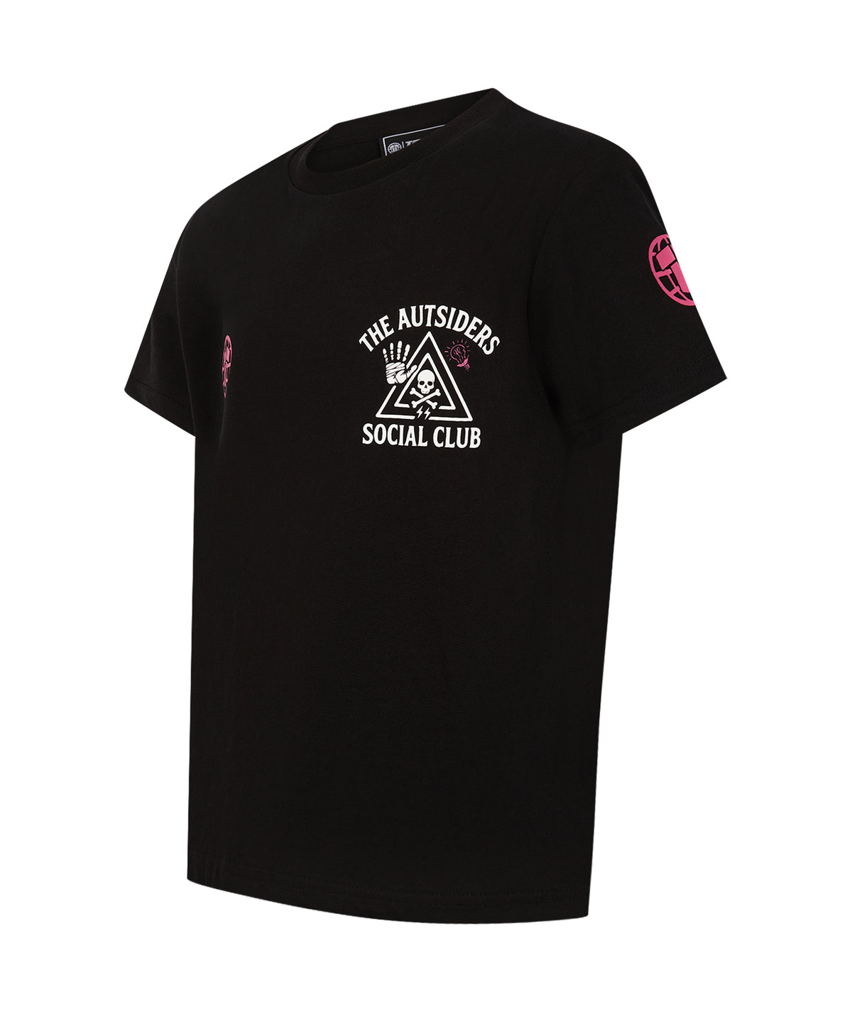 Kids Autsiders Social Club Oversized T-Shirt - Black