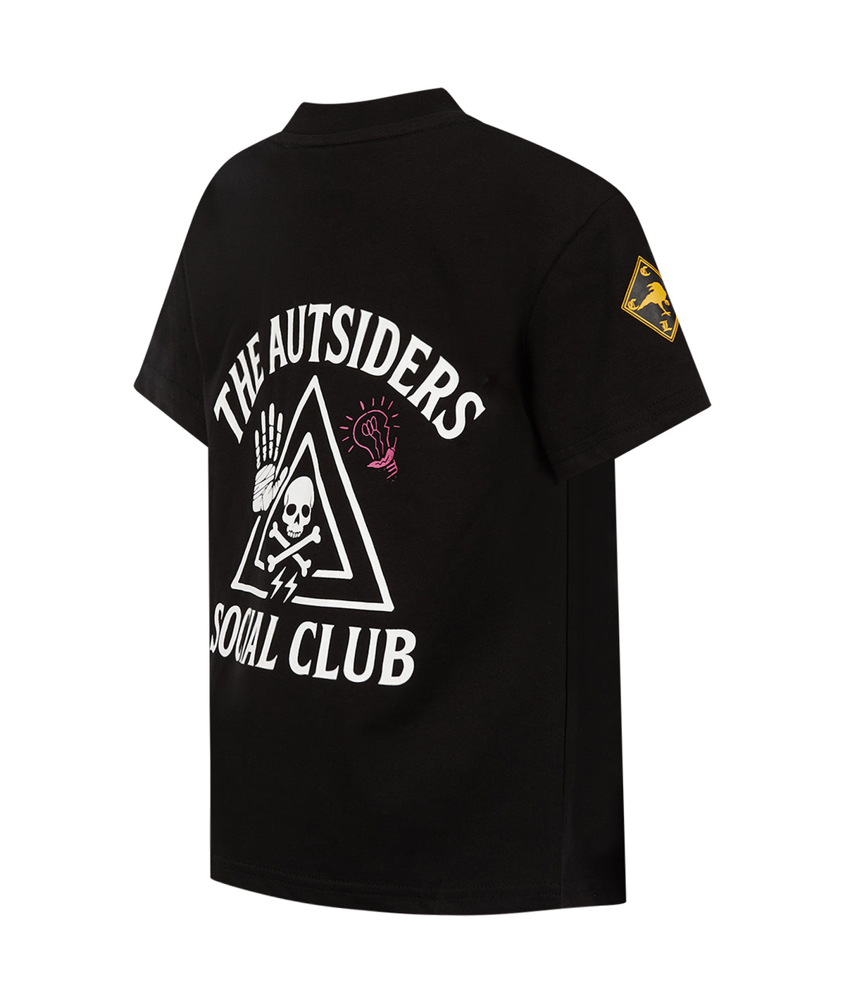 Kids Autsiders Social Club Oversized T-Shirt - Black
