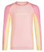 Kids Contrast Long Sleeve Rash Guard - Candy
