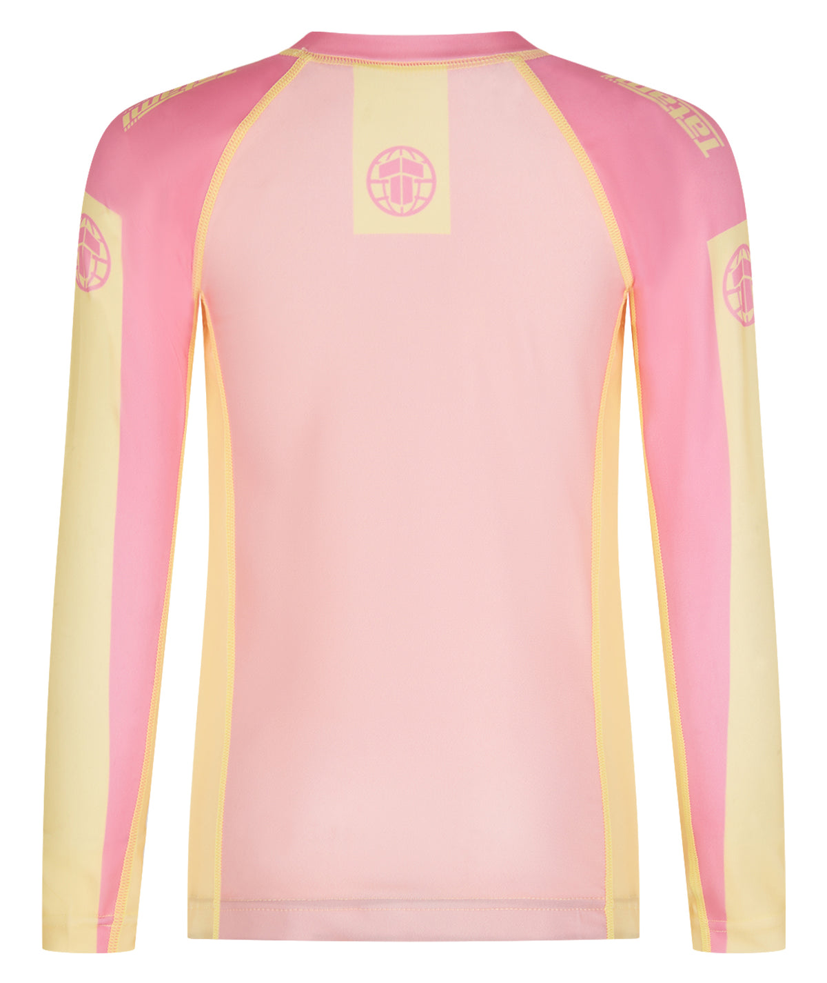 Kids Contrast Long Sleeve Rash Guard - Candy