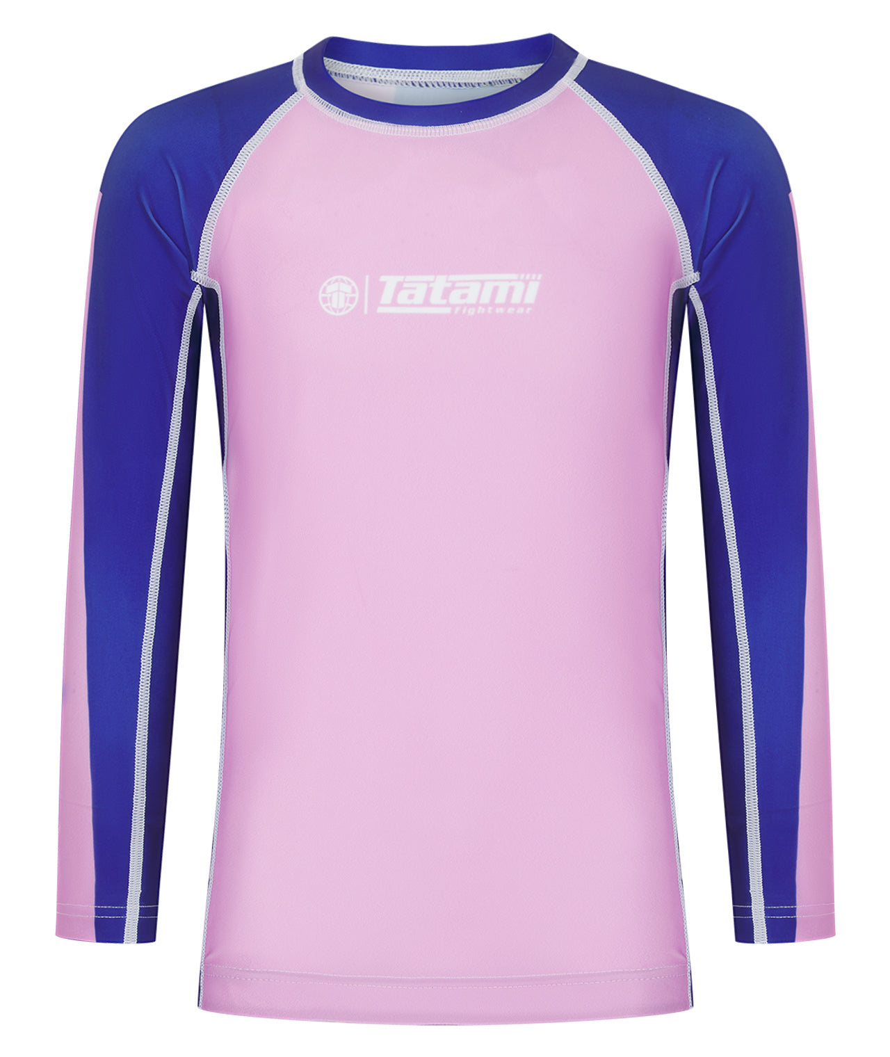 Kids Contrast Long Sleeve Rash Guard - Pink & Navy – Tatami Fightwear Ltd.