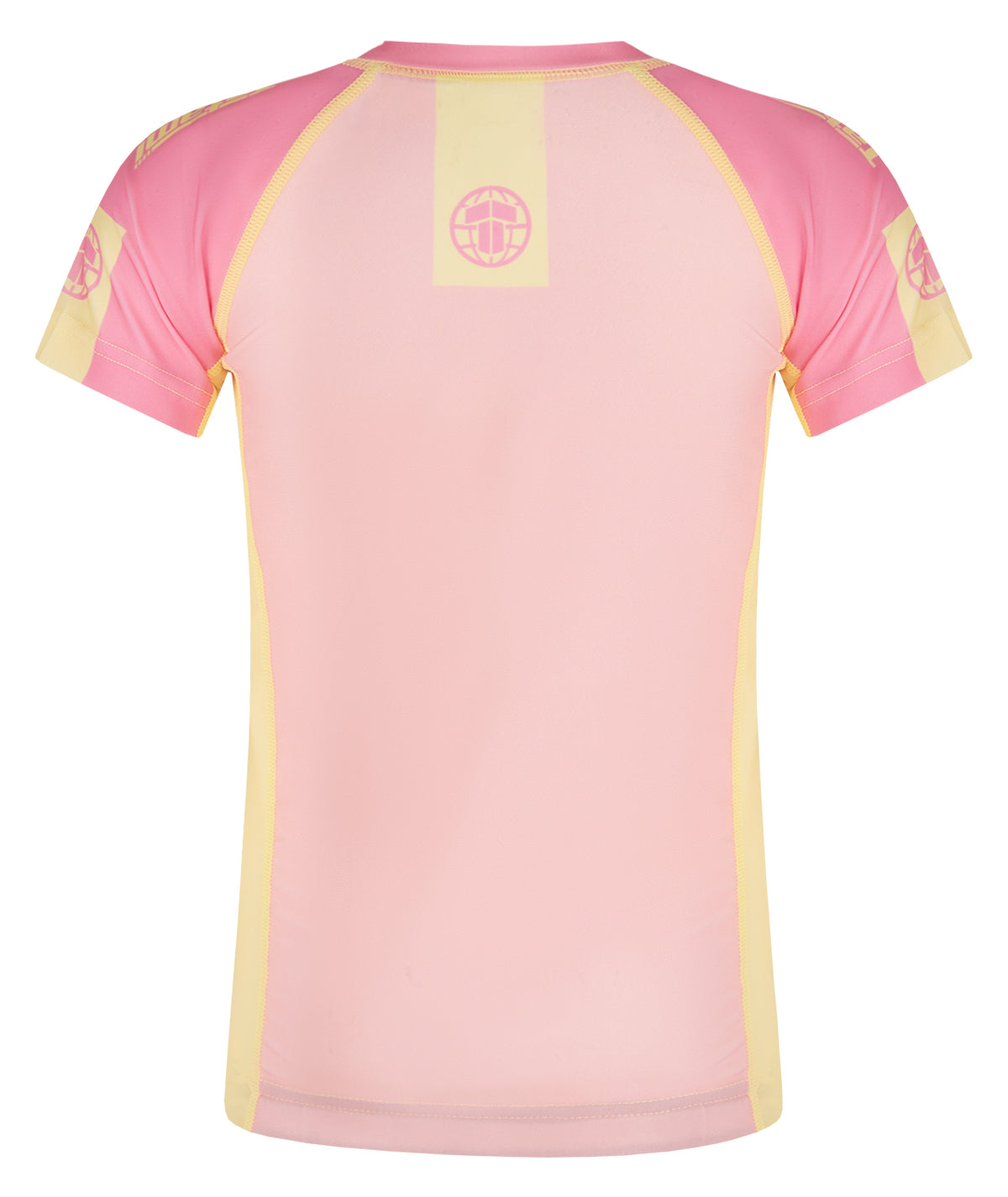 Kids Contrast Short Sleeve Rash Guard - Candy