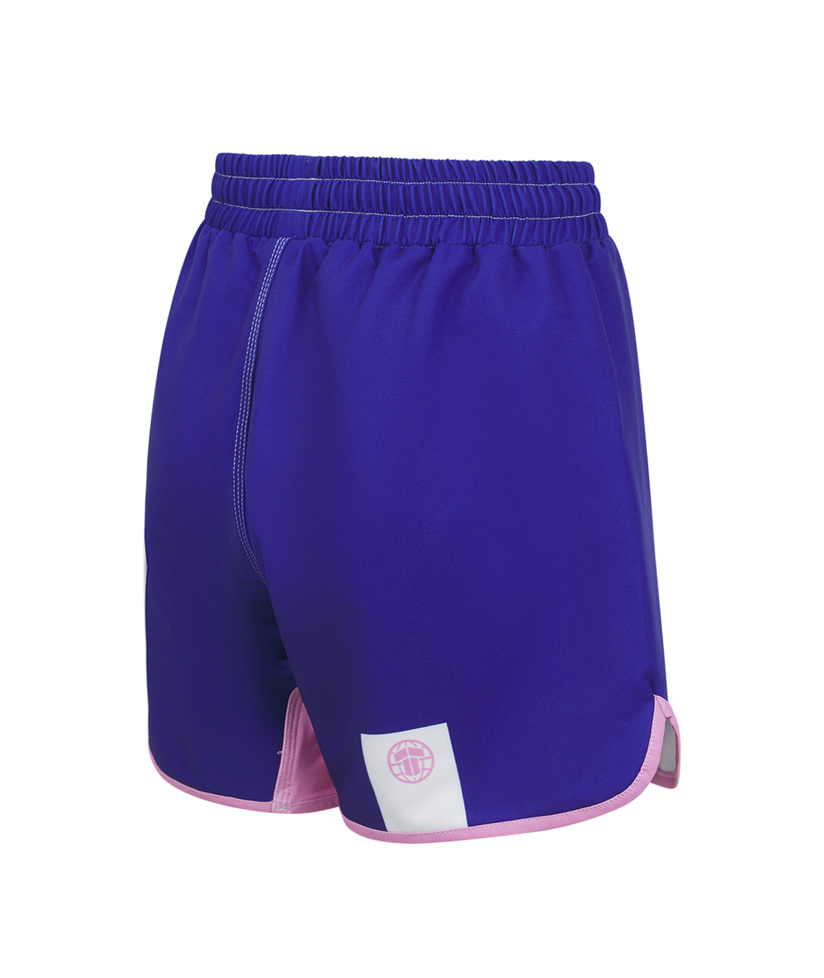 Kids Contrast Grappling Shorts - Navy & Pink