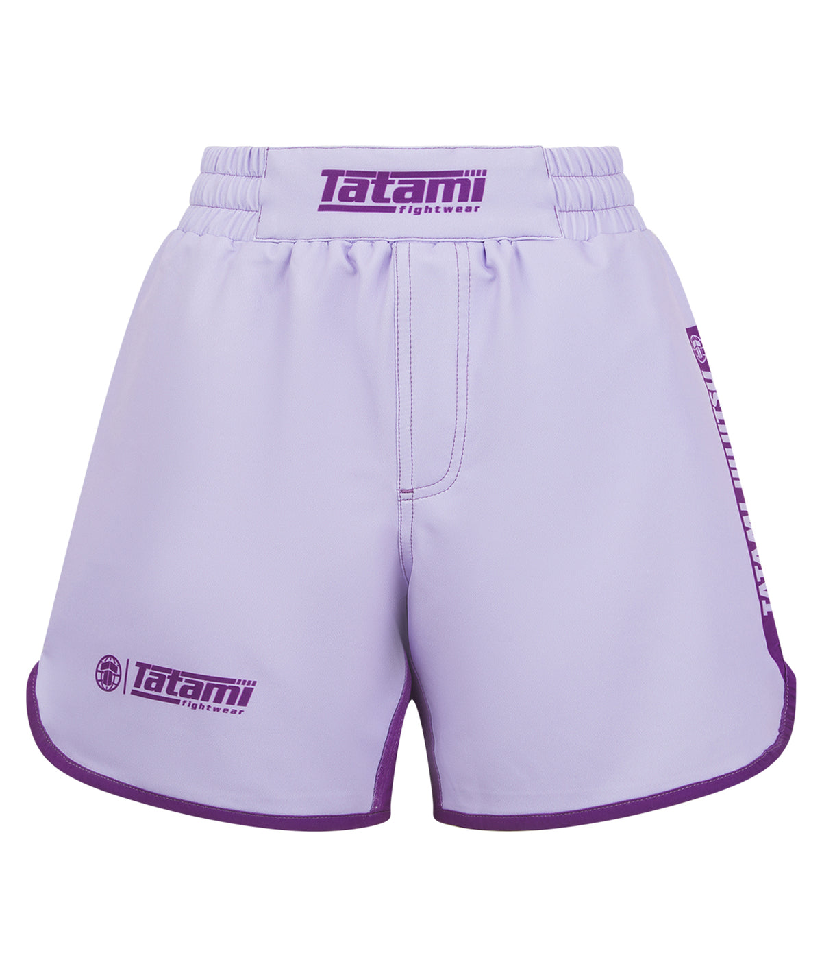 Kids Contrast Grappling Shorts - Berry