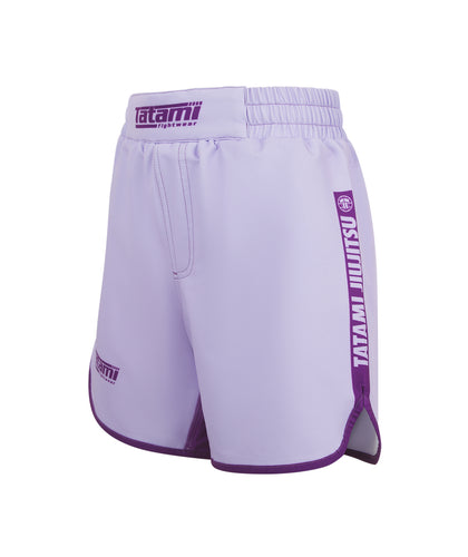 Kids Contrast Grappling Shorts - Berry