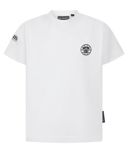 Kids Tatami Globe T-Shirt - White
