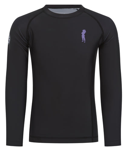 Kids Helena Profile Rash Guard - Black