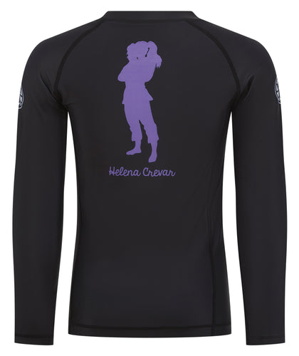 Kids Helena Profile Rash Guard - Black