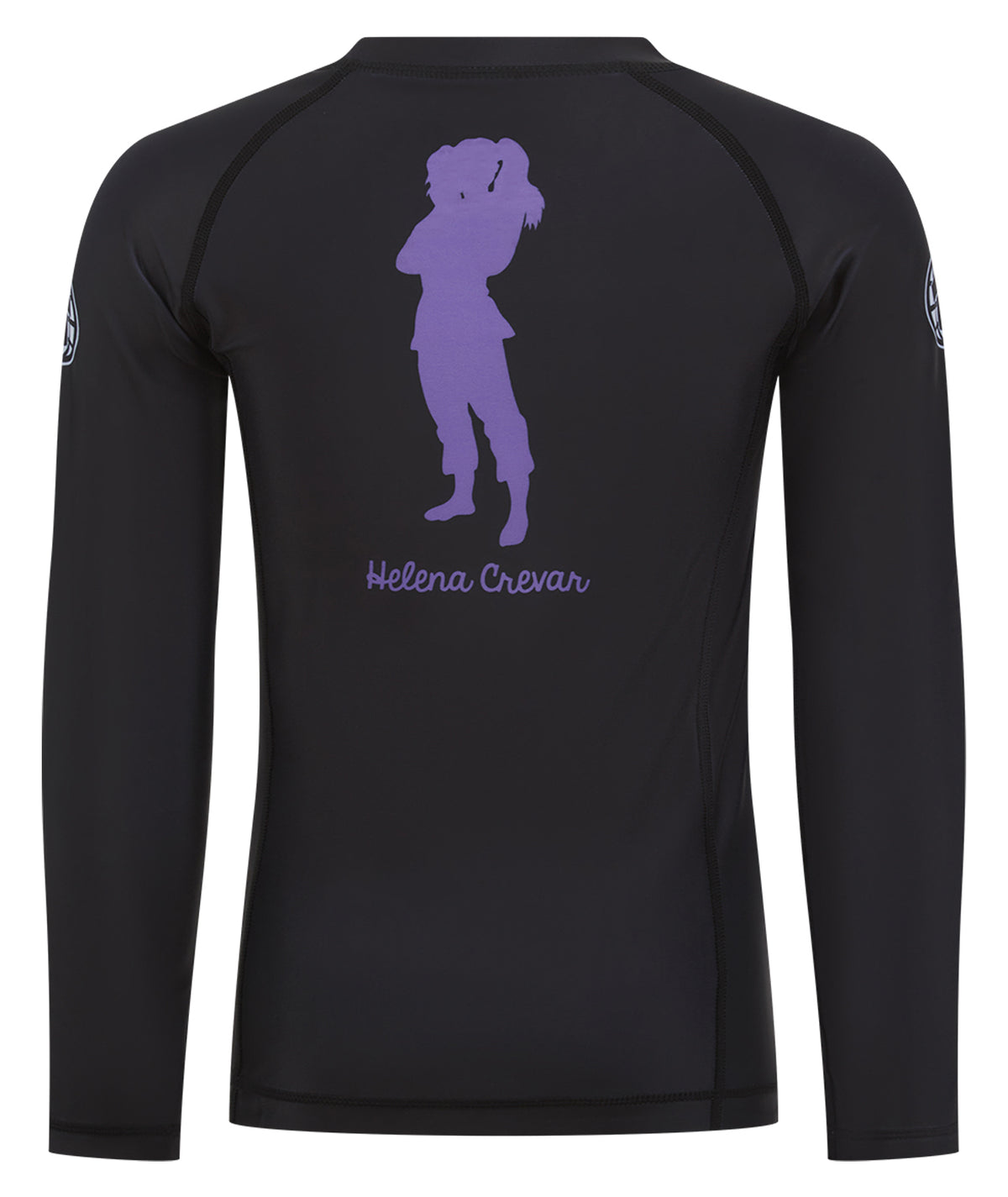 Kids Helena Profile Rash Guard - Black
